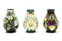 Lot 143 - Three Moorcroft vases