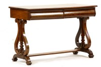 Lot 486 - A 19th century mahogany side table