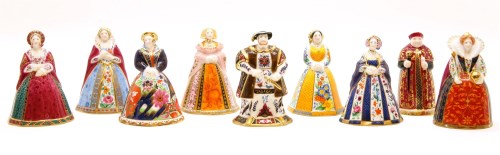 Lot 227 - A collection of nine connoisseur collection Royal Worcester porcelain candlesnuffers