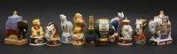 Lot 205 - A collection of various Royal Worcester porcelain candlesnuffers