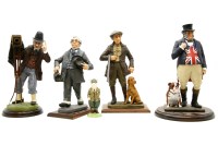 Lot 258 - Four 'Fairweather collection' composite resin figures of gentlemen