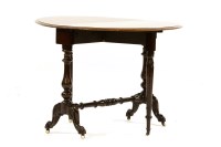 Lot 489 - A Victorian figured walnut Sutherland table