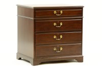 Lot 425 - A mahogany filing veneered two drawer cabinet