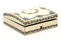 Lot 99A - An Indian ivory counter box