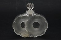 Lot 64 - A Lalique glass scent bottle
