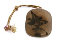 Lot 167 - A Chinese agate pendant