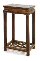 Lot 539 - A Chinese hardwood stand