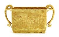 Lot 269 - A Chinese gold two-handled box