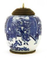 Lot 134 - A Chinese blue and white ginger jar