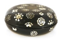 Lot 567 - A Chinese lacquered box and cover