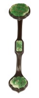 Lot 356 - A Chinese wood ruyi sceptre