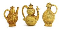 Lot 278 - A Chinese gold ewer and cover