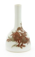 Lot 89 - A Chinese iron-red vase