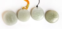 Lot 623 - Four Chinese jade pendants
