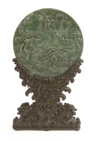 Lot 189 - A Chinese jade plaque