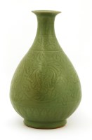 Lot 23 - A Chinese Longquan ware yuhuchun vase