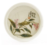 Lot 150 - A Chinese porcelain brush washer