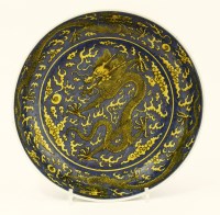 Lot 645 - A Chinese porcelain plate