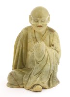 Lot 208 - A Chinese soapstone carving