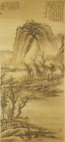 Lot 413 - A Chinese hanging scroll
