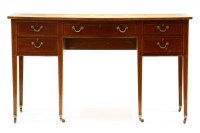 Lot 461 - An Edwardian inlaid mahogany writing table
