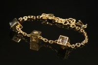 Lot 538 - A Louis Vuitton 'Gamble Crystal' bracelet