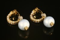 Lot 509 - A pair of Chanel gold-plated earrings