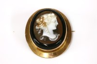 Lot 63 - A shell cameo of a young maid