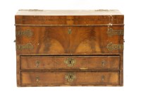 Lot 590 - An 18th century and later walnut chest