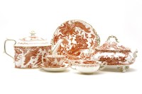 Lot 429 - A group of Royal Crown Derby 'Red Aves' dinner ware