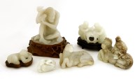Lot 517 - A collection of Chinese jade carvings
