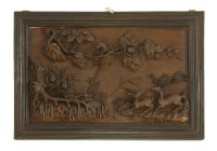 Lot 361 - A pair of Chinese wooden panels
