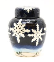 Lot 310 - A Moorcroft 'Winter Wonderland' ginger jar and cover