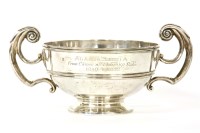 Lot 225 - A silver 18th century style presentation bowl