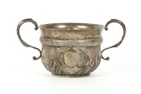 Lot 226 - A silver twin handled sugar bowl
