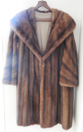 Lot 326 - A mink fur mid-length coat