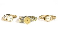 Lot 77 - A ladies bi-colour Omega De Ville quartz bracelet watch