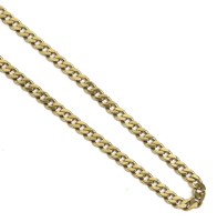 Lot 140 - An Italian filed curb link necklace
