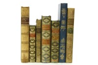 Lot 45 - FINE BINDINGS: Large quantity of good 19 century full and half leather bound books (qty.)