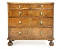 Lot 805 - A Queen Anne walnut chest