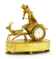 Lot 211 - A Continental ormolu mantel clock