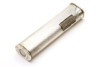 Lot 160 - A Dunhill silver plated lighter