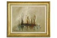 Lot 483 - Ben Maile (1922-2017) 
'SILENT DRIFTERS'
Signed l.l.