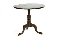Lot 603 - A George III mahogany tilt top tea table