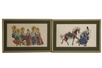 Lot 530 - A collection of Oriental paintings