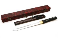 Lot 464 - A replica Japanese tanto and scabbard