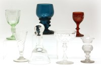 Lot 409 - A collection of various Georgian and later drinking glasses