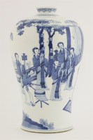 Lot 503 - A blue and white vase