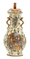 Lot 102 - A Chinese famille rose vase and cover