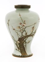 Lot 464 - A Japanese cloisonné vase